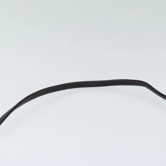 Christian Dior Honeycomb Canvas Shoulder Bag PVC Leather Black Gold Auth - Picture 9 of 15